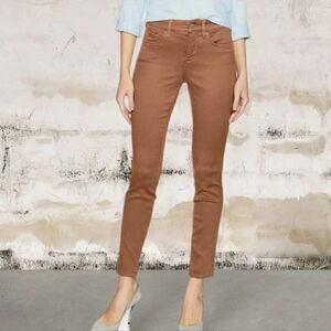 NEW NYDJ Ami Brown Lift Tuck Stretch Denim Skinny Legging Jeans